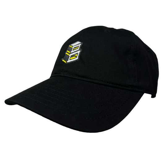 Block - Roots B Logo Strapback Dad Hat - Black/Yellow