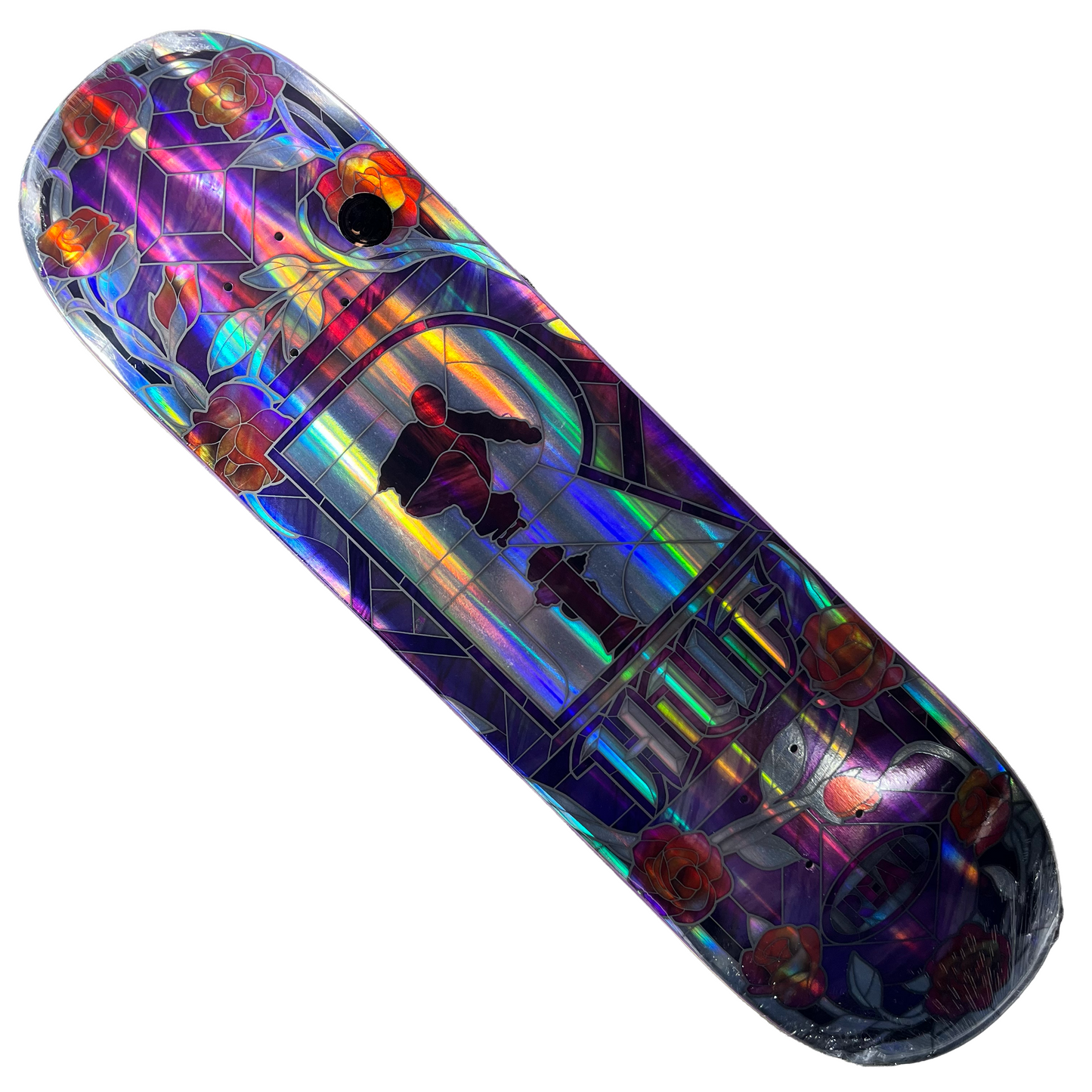 Real Skateboards - HUF Holographic Rainbow Cathedral Deck - 8.25"