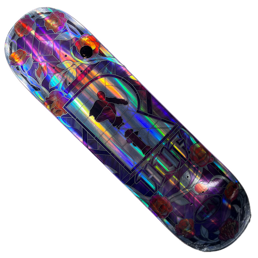 Real Skateboards - HUF Holographic Rainbow Cathedral Deck - 8.25"