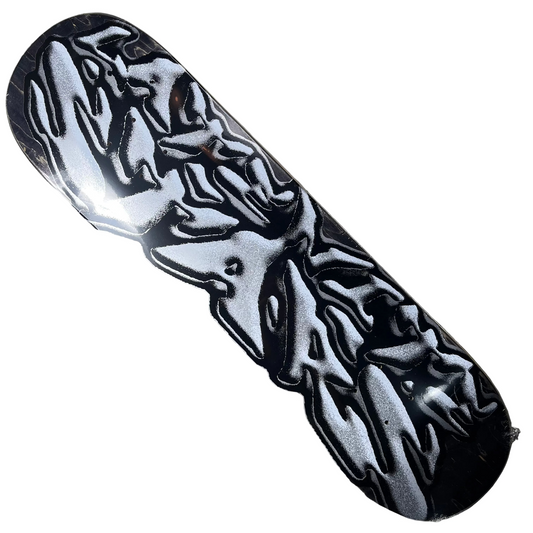 Late Nite Stars - Liquid Metal Logo Deck - 8.5"