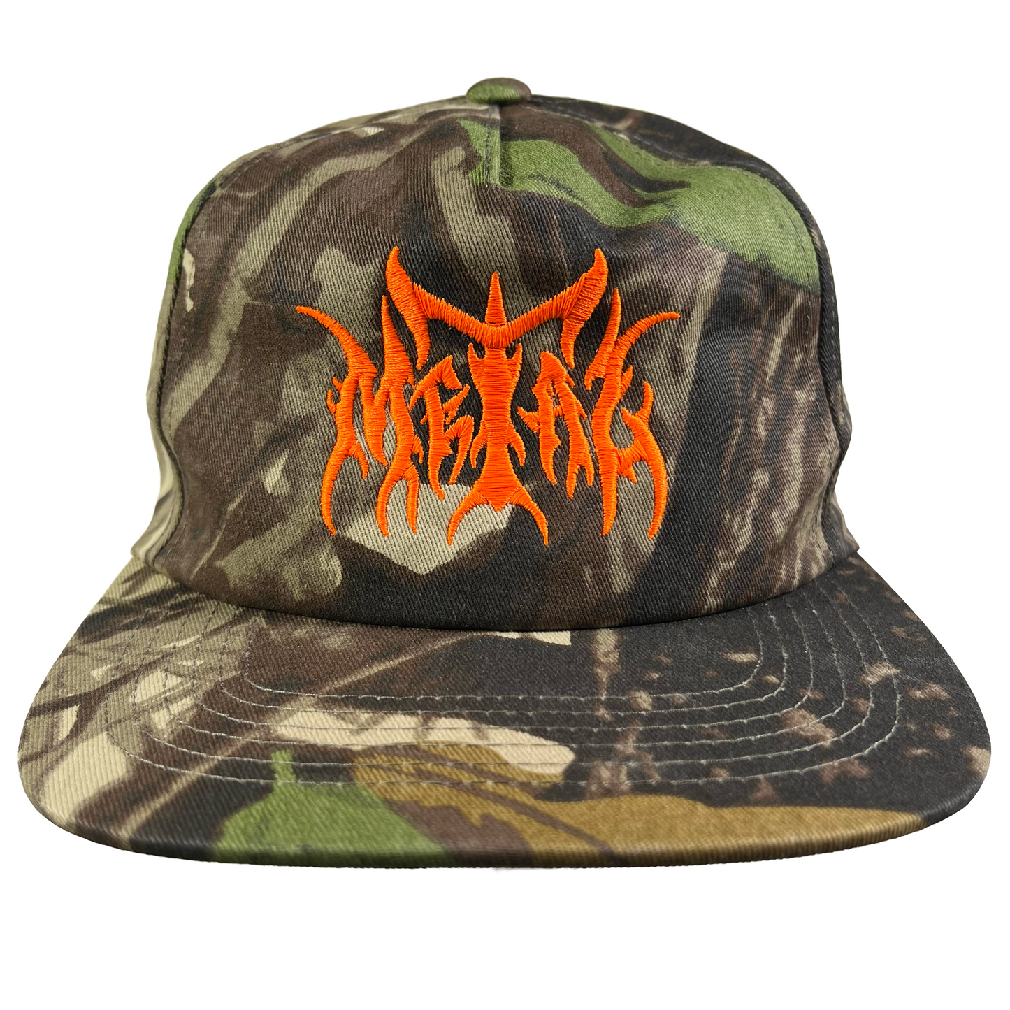 Metal Skateboards - Metal Logo Short Brim Pine Barrens Camo Snapback Hat