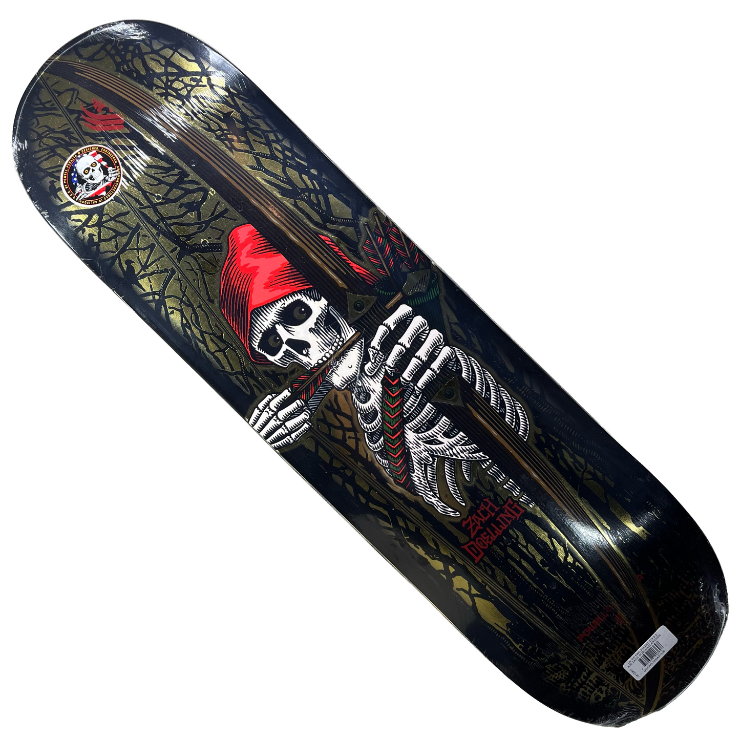 Powell Peralta - Zach Doelling Archer Pro Flight Gold Foil Deck - 8.30"