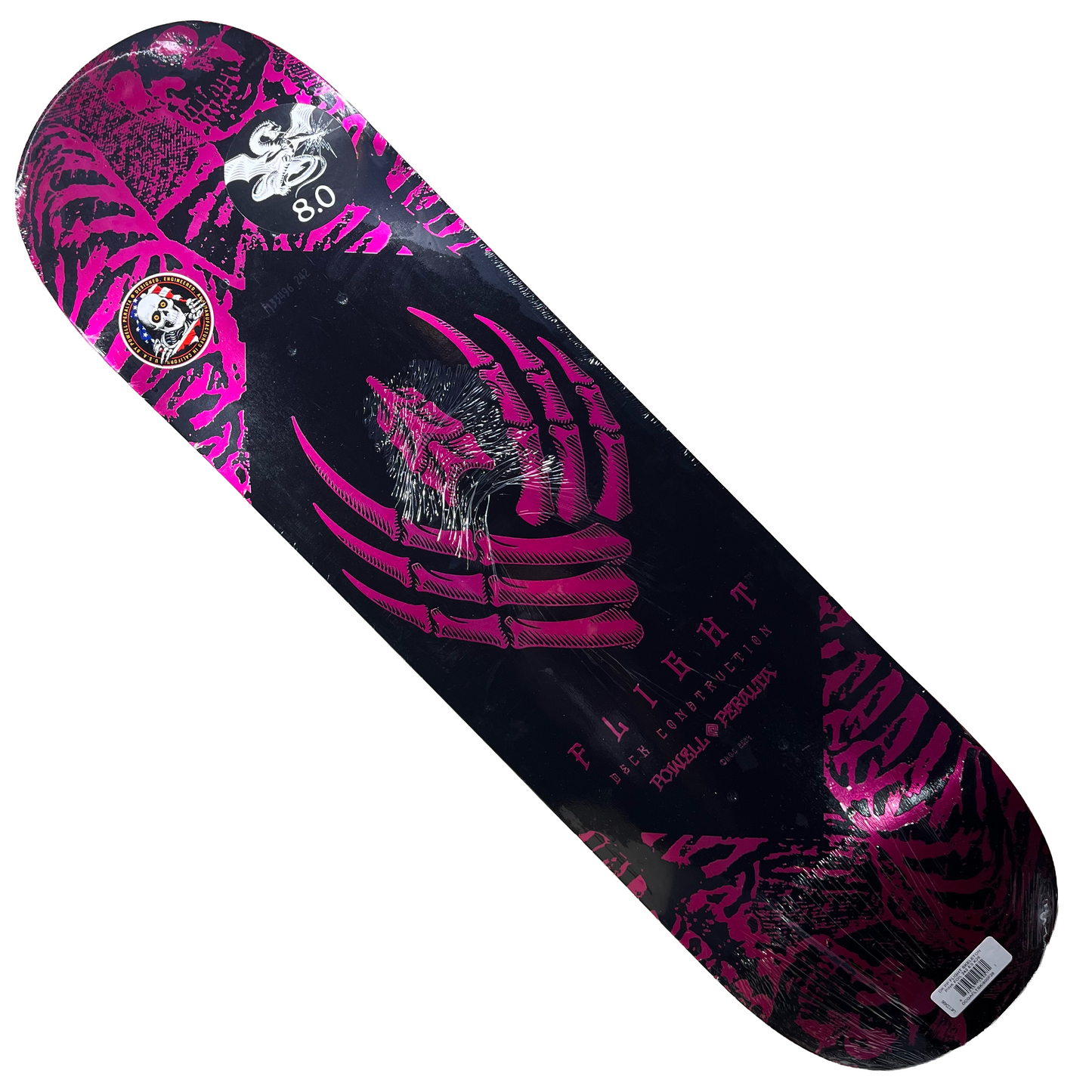 Powell Peralta - Skeleton Pink Foil Flight Deck - 8.0"