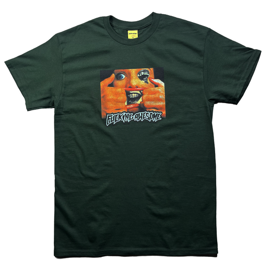 Fucking Awesome - Brace Face Tee - Forest Green