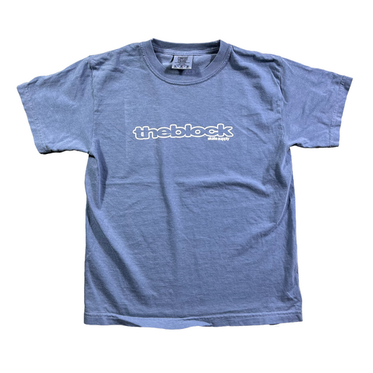 Block - Kids Youth Bold Logo T-Shirt - Blue