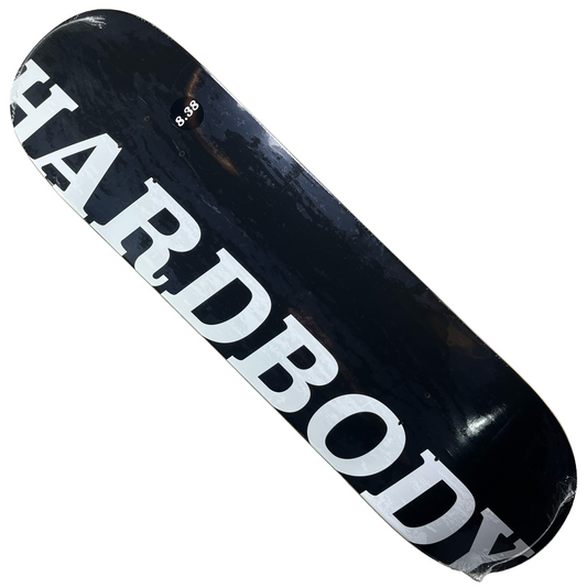 Hardbody Skateboards - Classic Logo Black & White Deck
