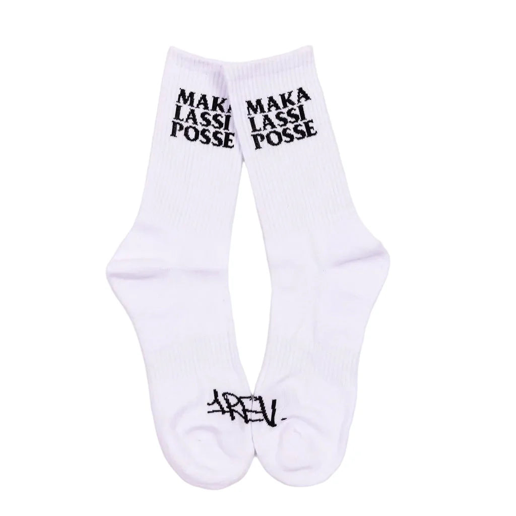 Maka Lassi Posse - One Rev Socks - White