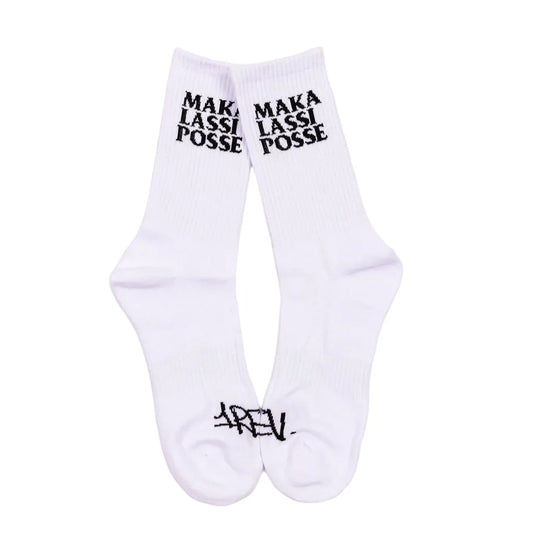 Maka Lassi Posse - One Rev Socks - White