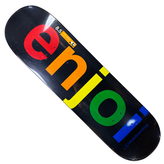 Enjoi Skateboards - Spectrum R7 Deck Black - 8.5"