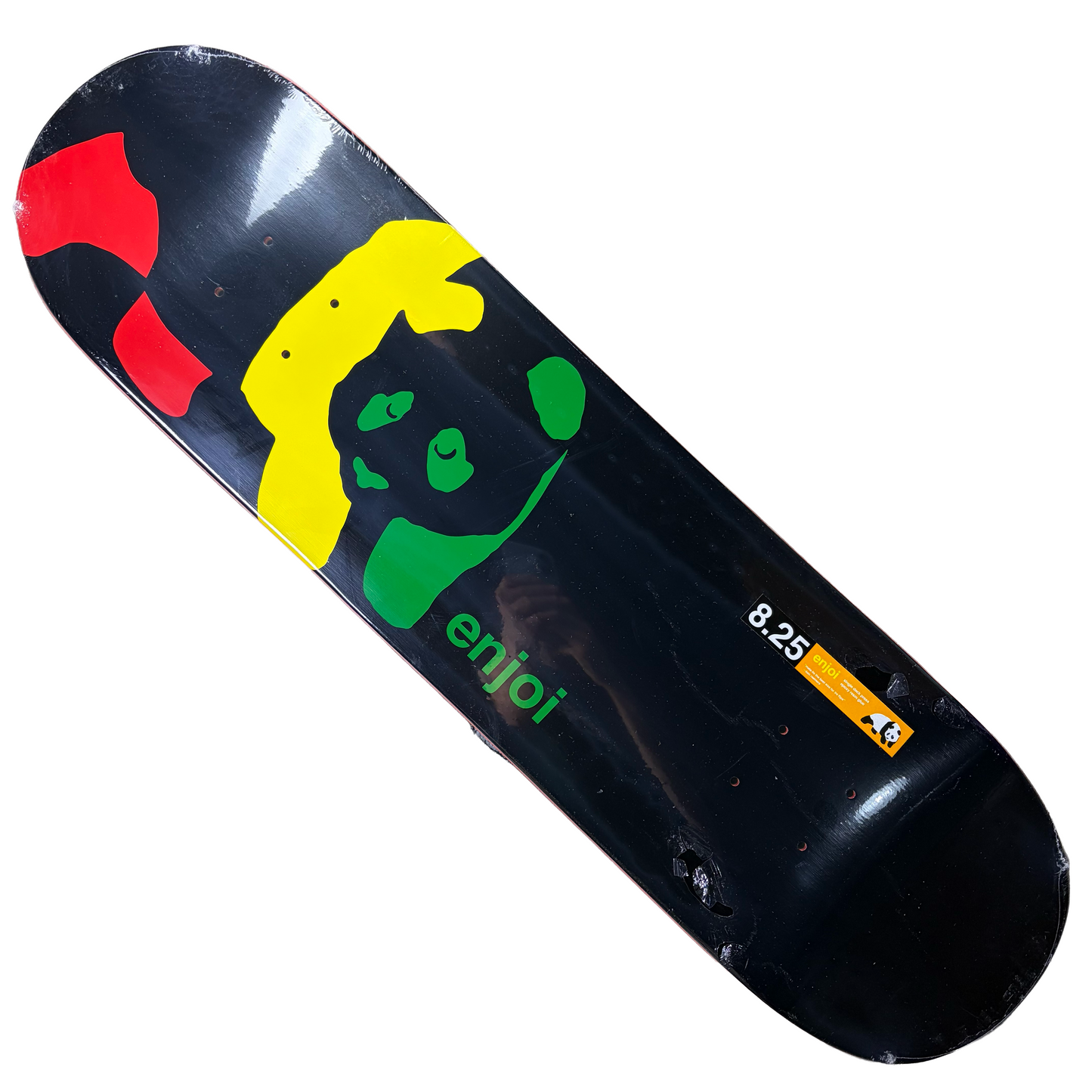 Enjoi Skateboards - Rasta Panda R7 Deck Black - 8.25"