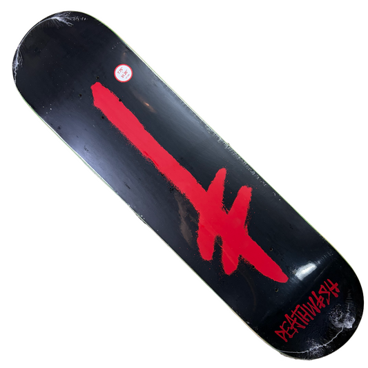 Deathwish Skateboards - Gang Spray Black / Red Deck - 7.75"