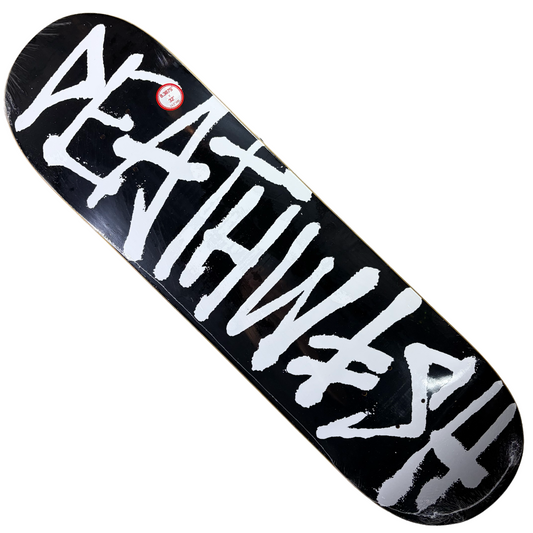 Deathwish Skateboards - Deathspray Black / White Deck - 8.38"
