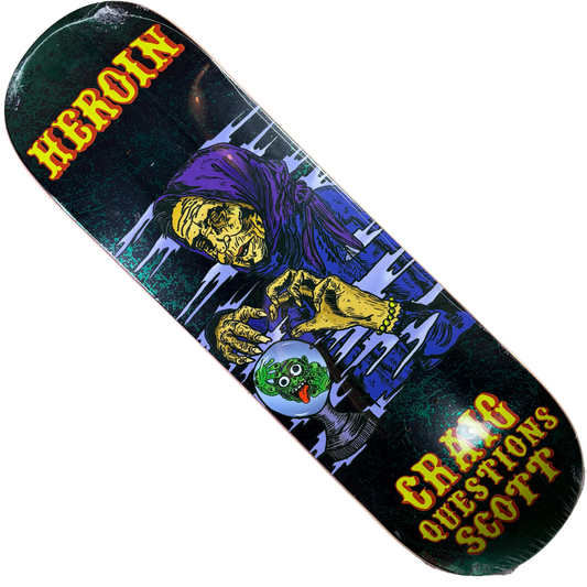 Heroin Skateboards - Craig Questions KO2 Fortune Teller Deck - 9.25"