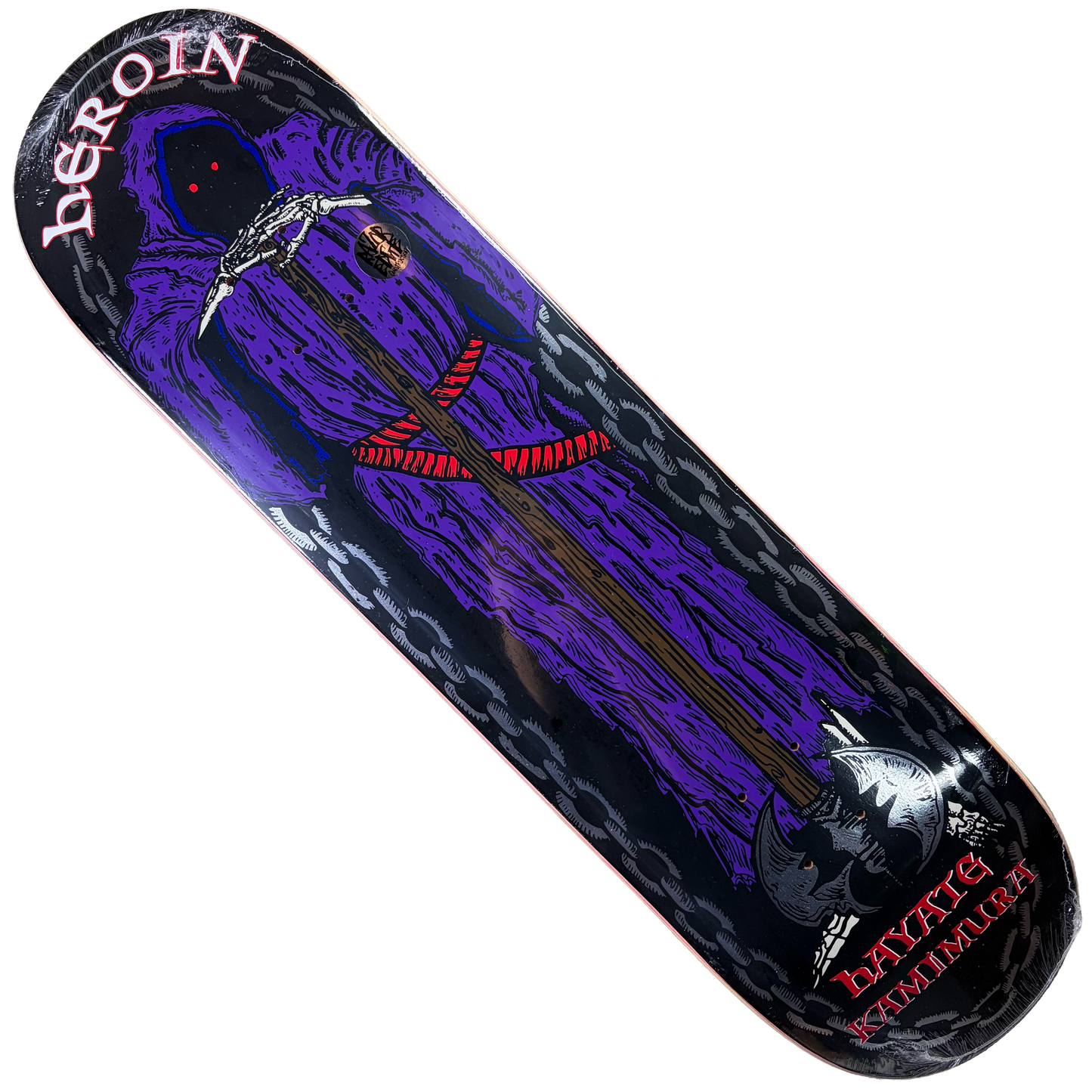 Heroin Skateboards - Hayate KO2 Axe Man Deck - 8.25"
