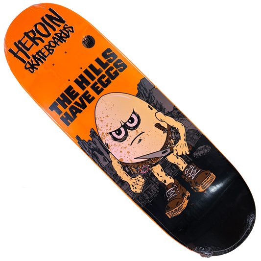 Heroin Skateboards - Hills Have Eggs Deck - 9.5"