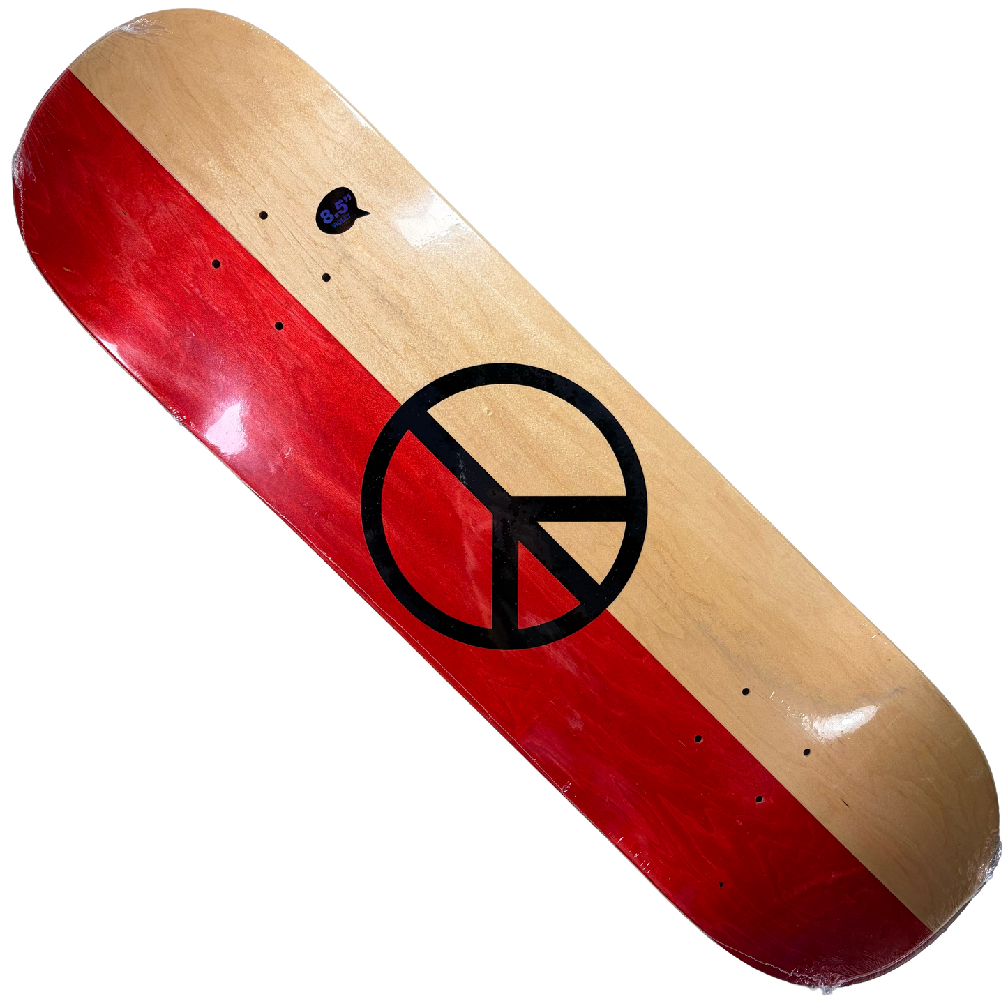 Violet Skateboards - Split Peace Deck - Red