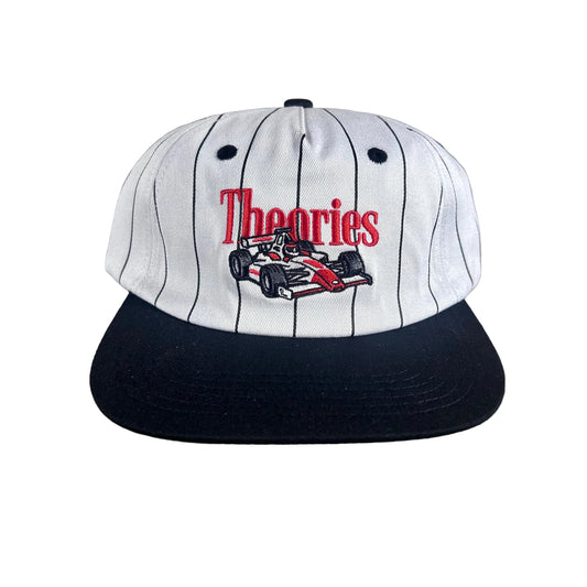 Theories - Speedway Snapback Hat - Black / Pinstripe