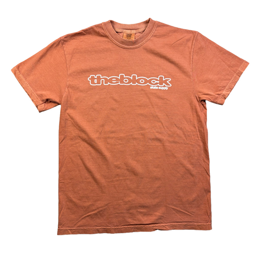 Block - Bold Logo T-Shirt - Orange