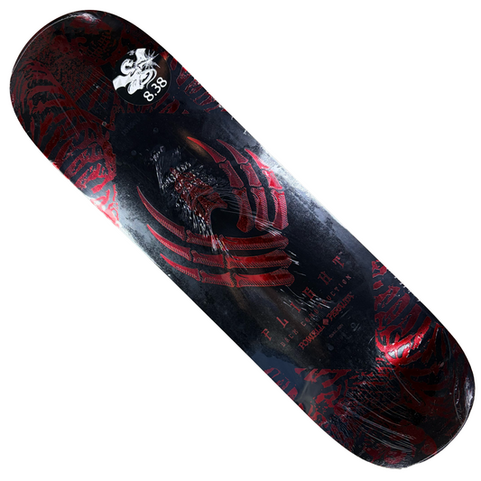 Powell Peralta - Skeleton Red Foil Skateboard FLIGHT Deck - 8.38"