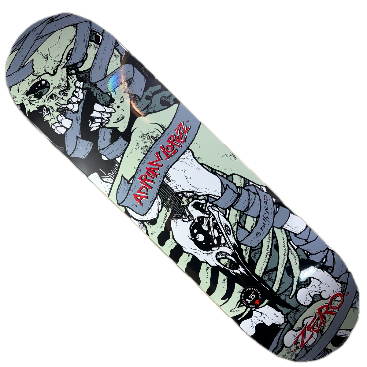 Zero Skateboards - Adrian Lopez Pushead 30 Year Anniversary Reissue Deck - 8.25"