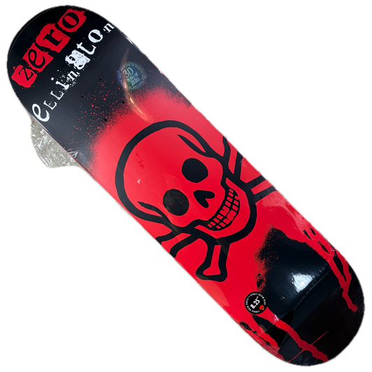 Zero Skateboards - Erik Ellington Stencil 30 Year Anniversary Reissue Deck - 8.25"