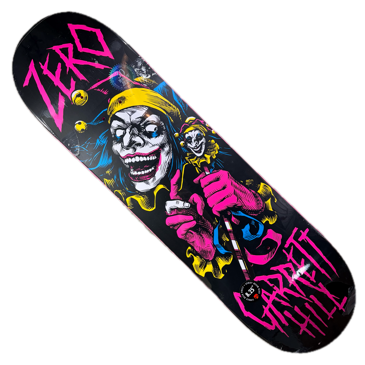 Zero Skateboards - Garrett Hill Jester 30 Year Anniversary Reissue Deck - 8.25"