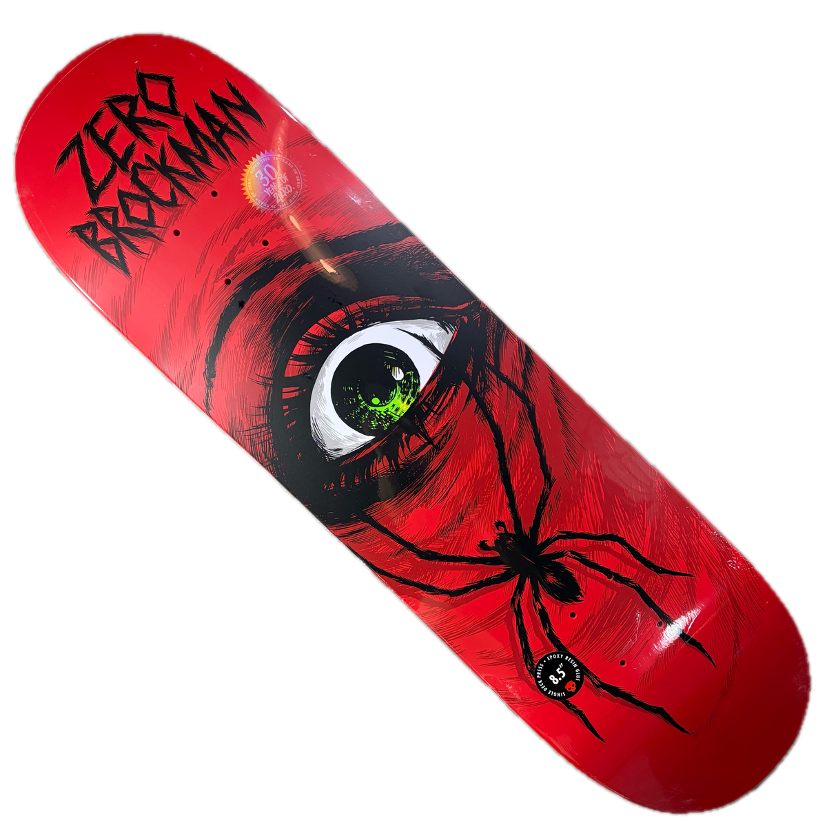 Zero Skateboards - James Brockman Wolfspider 30 Year Anniversary Reissue Deck - 8.5"