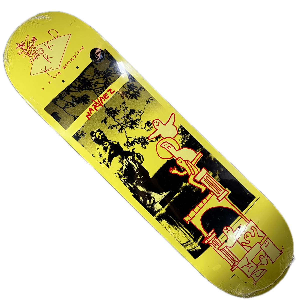 Krooked Skateboards - Sam Narvaez Sculpture Garden Deck - 8.38"