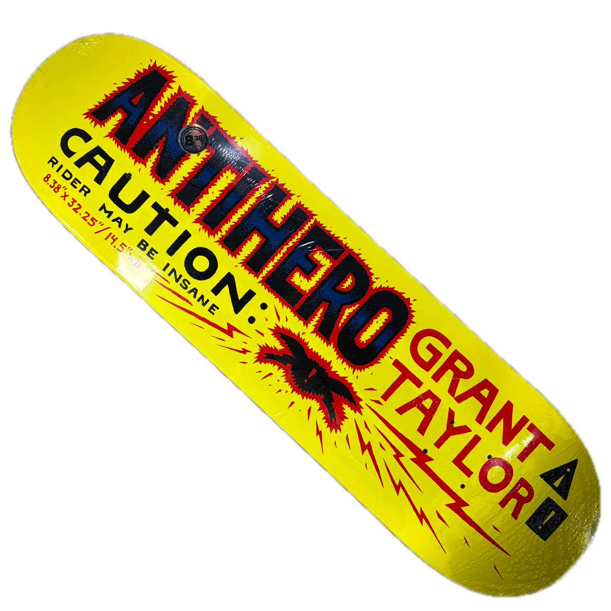 Anti-Hero Skateboards - Grant Taylor Caution Deck - 8.38"