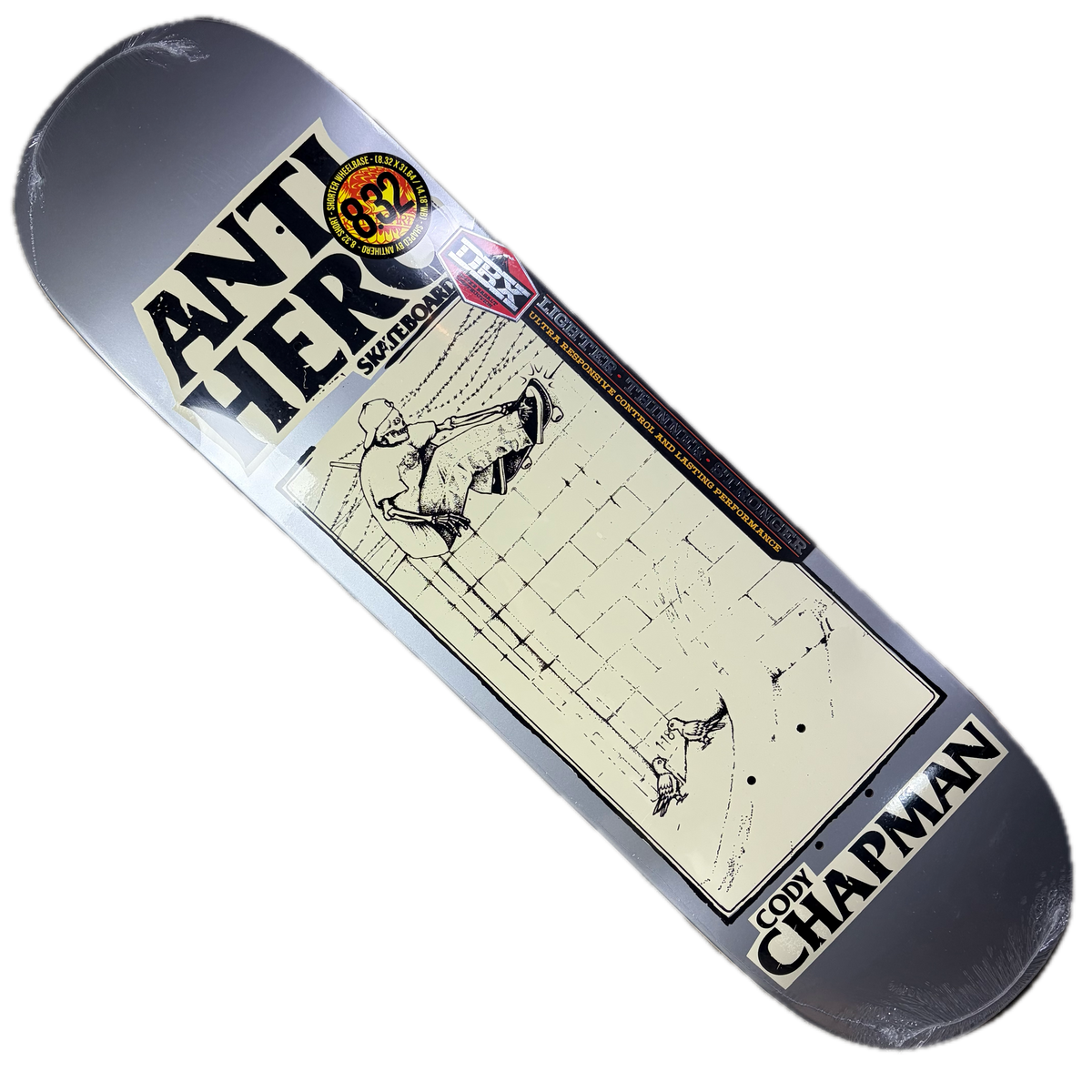 Anti-Hero Skateboards - Cody Chapman Lance Mountain Art DBX Deck - 8.32"