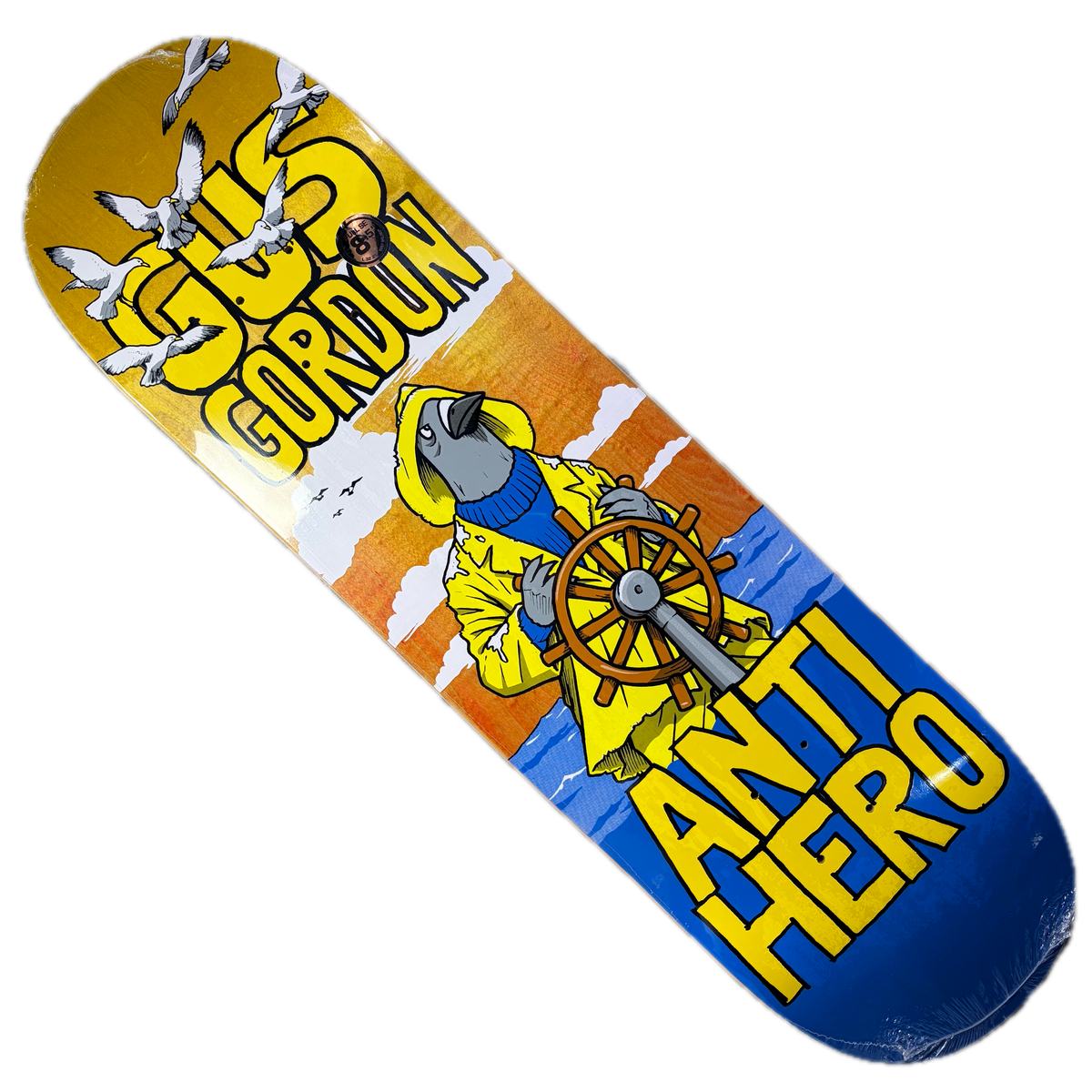 Anti-Hero Skateboards - Gus Gordon Fishstick Full SE Deck - 8.5"