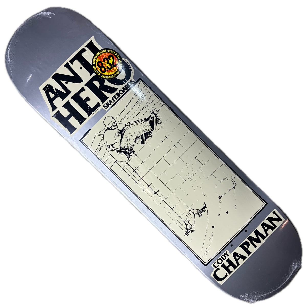 Anti-Hero Skateboards - Cody Chapman Lance Mountain Art Deck - 8.32"