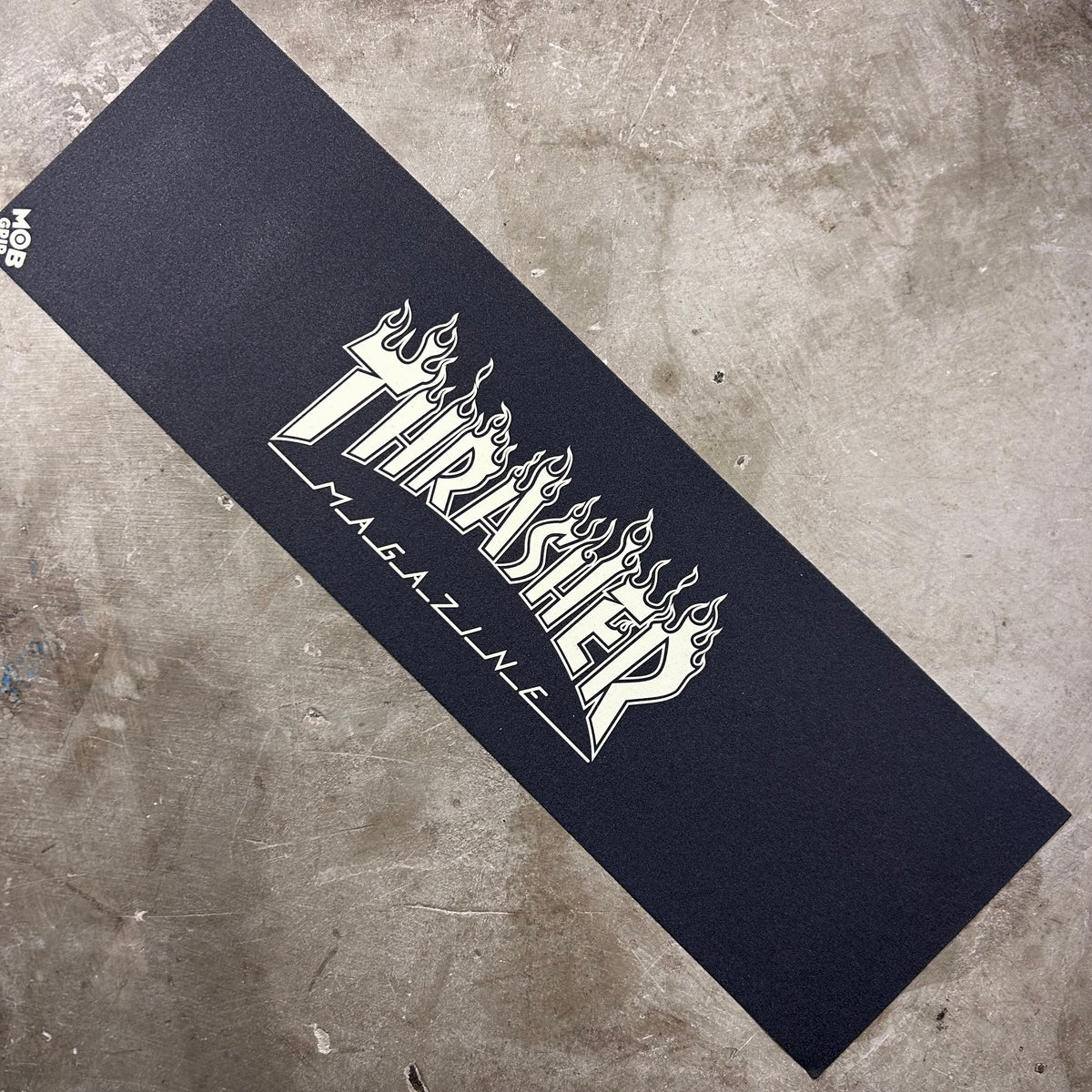 MOB Grip - Thrasher Flame GITD Mob 10" Skateboard Griptape