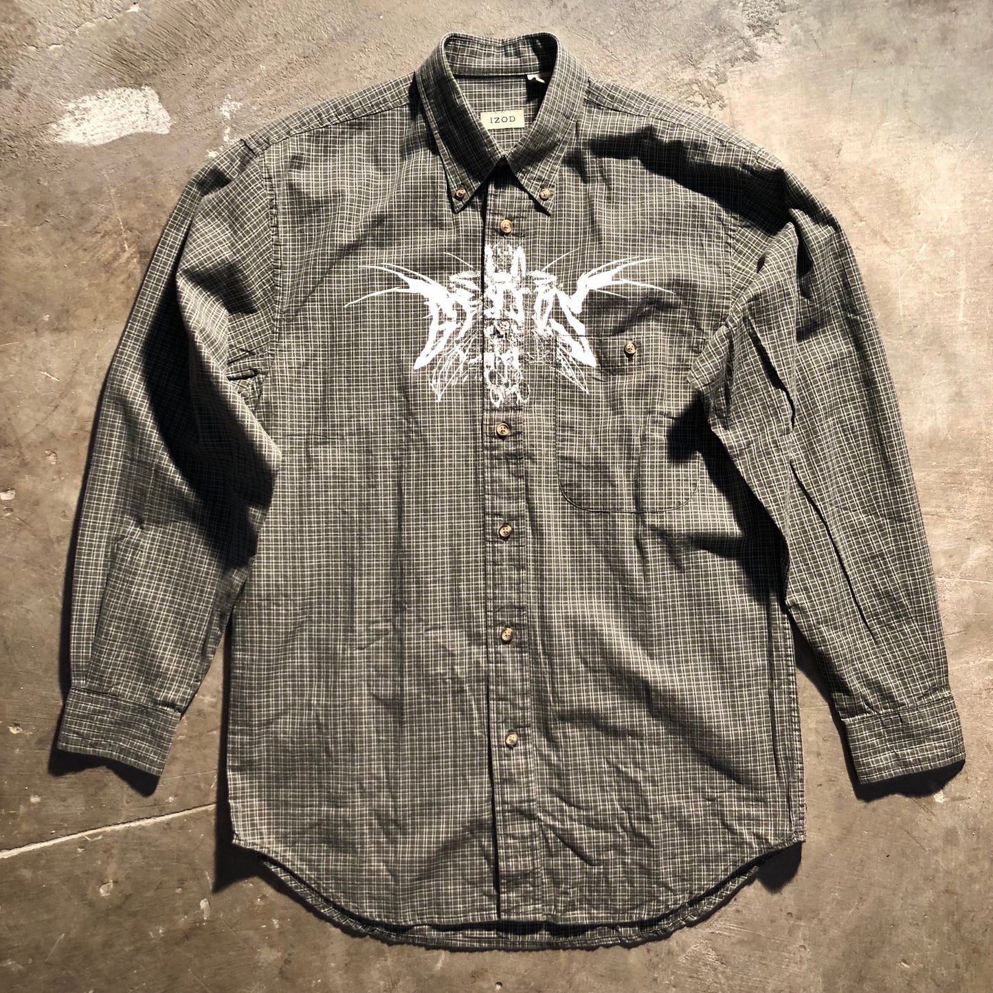 Genius - Long Sleeve Button Up Shirt - Green