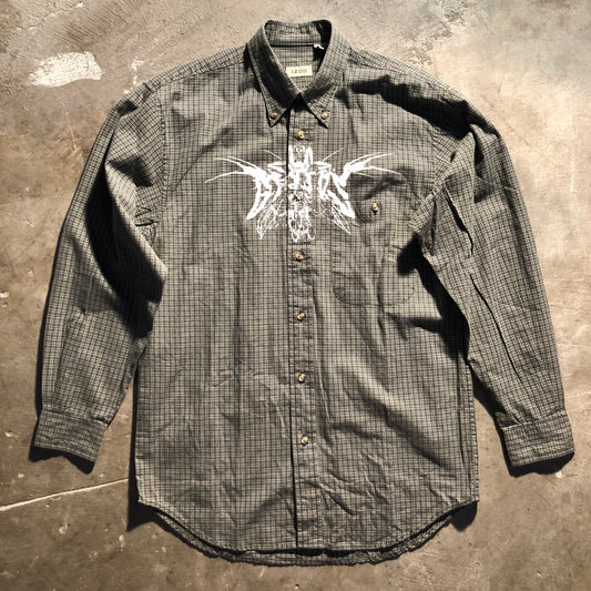 Genius - Long Sleeve Button Up Shirt - Green