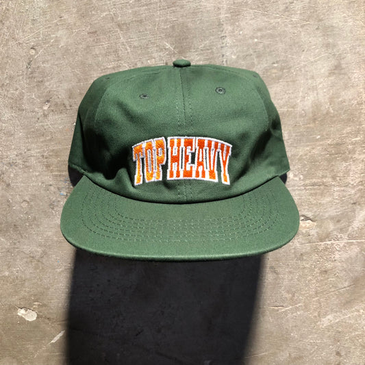 Top Heavy Entertainment - College 6 Panel Snapback Hat - Forest Green