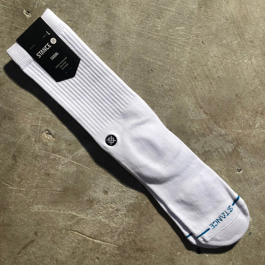 Stance Socks - Icon Crew Sock - White/Black