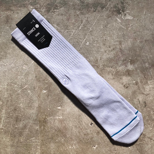 Stance Socks - Icon Crew Sock - Lilac Ice - Size Large