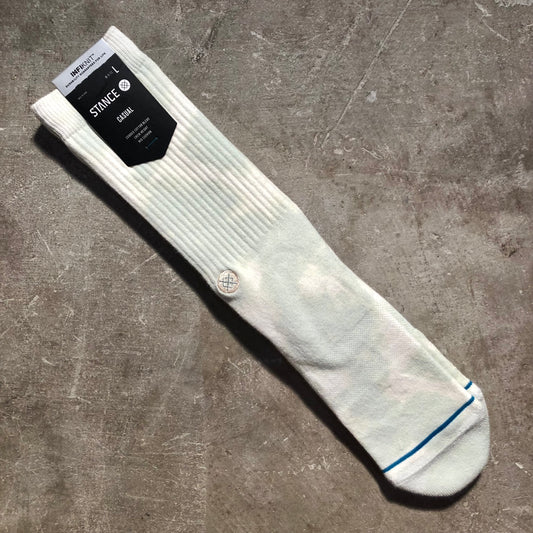 Stance Socks - Icon Dye Crew Sock - Light Blue - Size Large