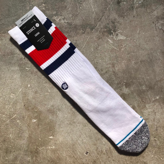 Stance Socks - Boyd Crew Sock - Blue - Size Large