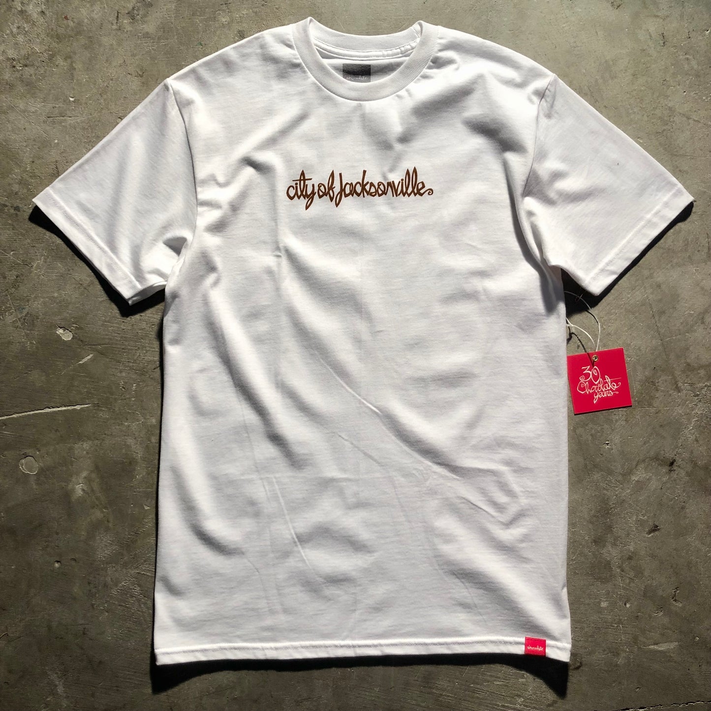 Chocolate Skateboards - City of Jacksonville Tee - White