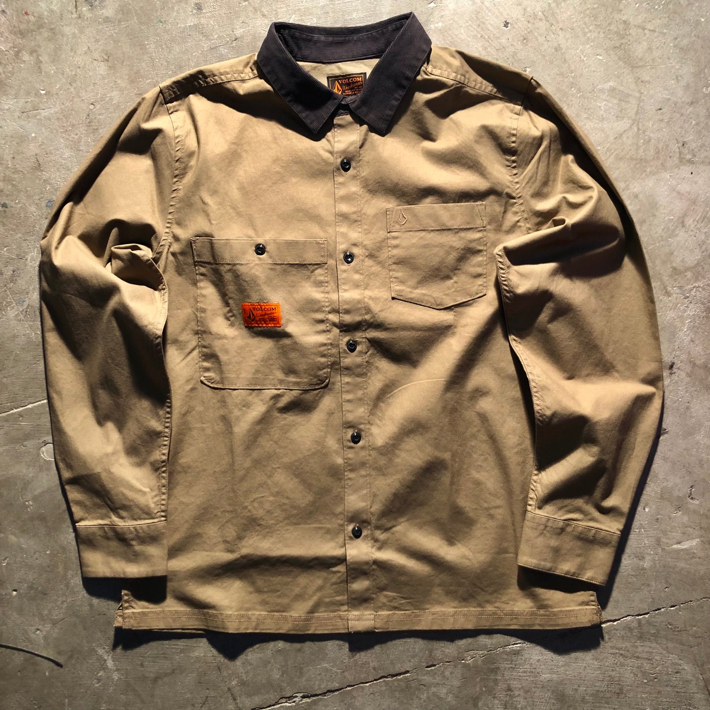 Volcom - Debasser Long Sleeve Shirt - Teak