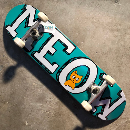 Meow Skateboards - Logo Complete - 8.0" Teal