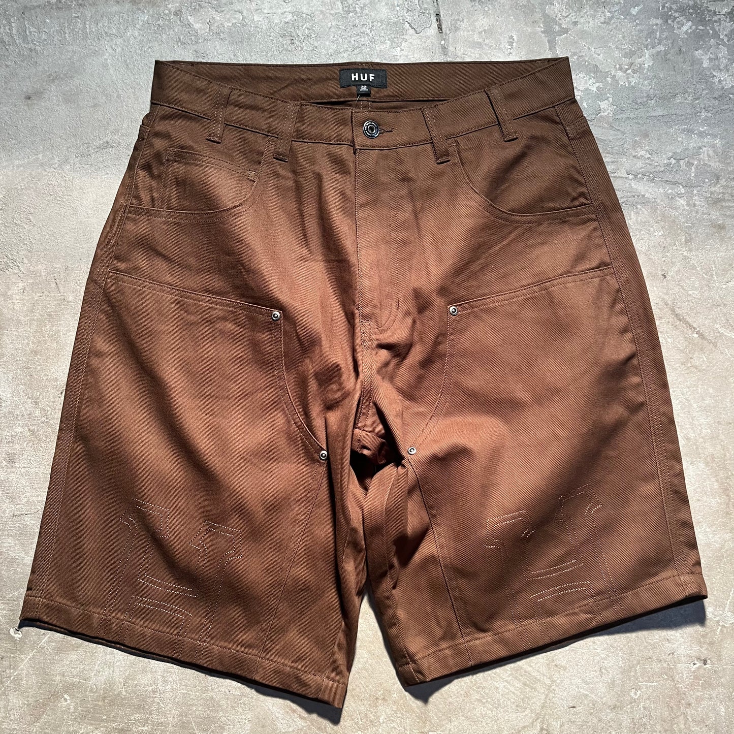 HUF - Double Knee Work Short - Brown