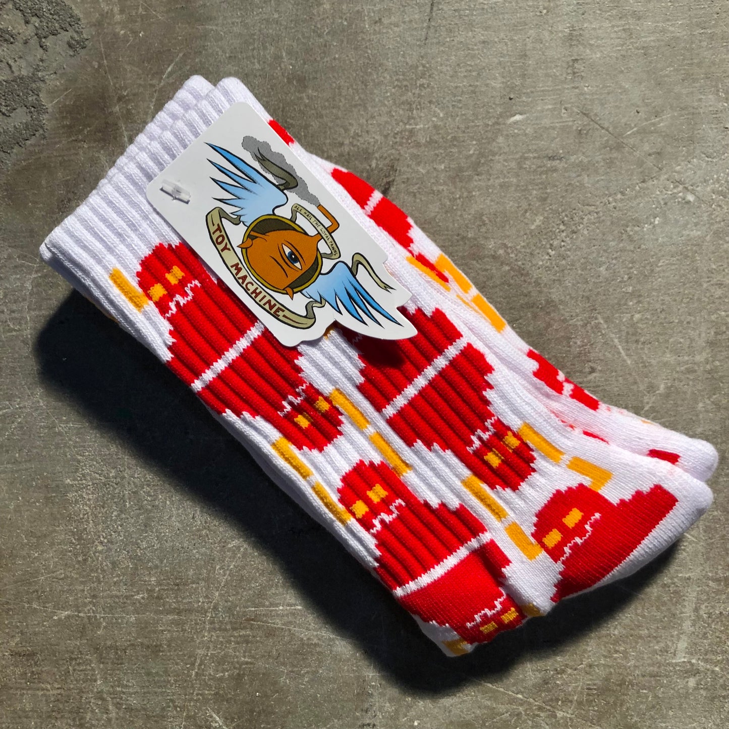 Toy Machine - Digi Monster Sock - White