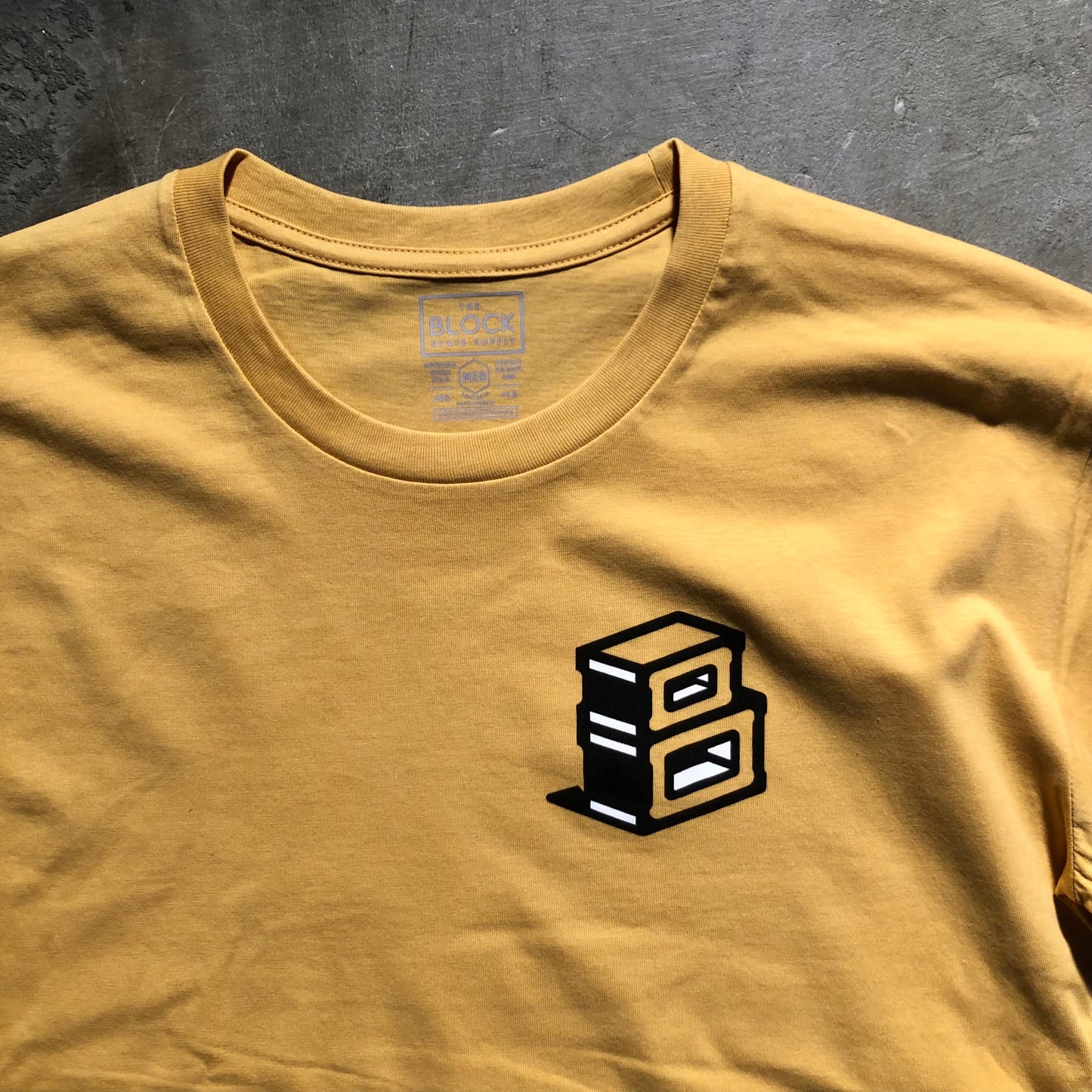 Block - Another Roots Logo T-Shirt - Gold