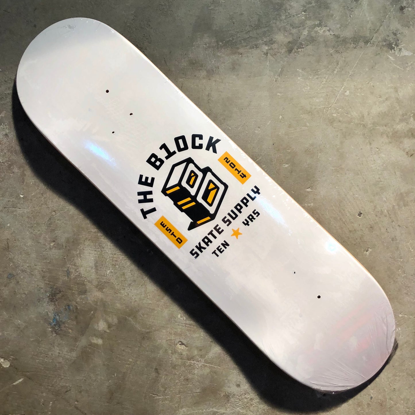 Block - 10 Year Anniversary Roots Logo Deck - White