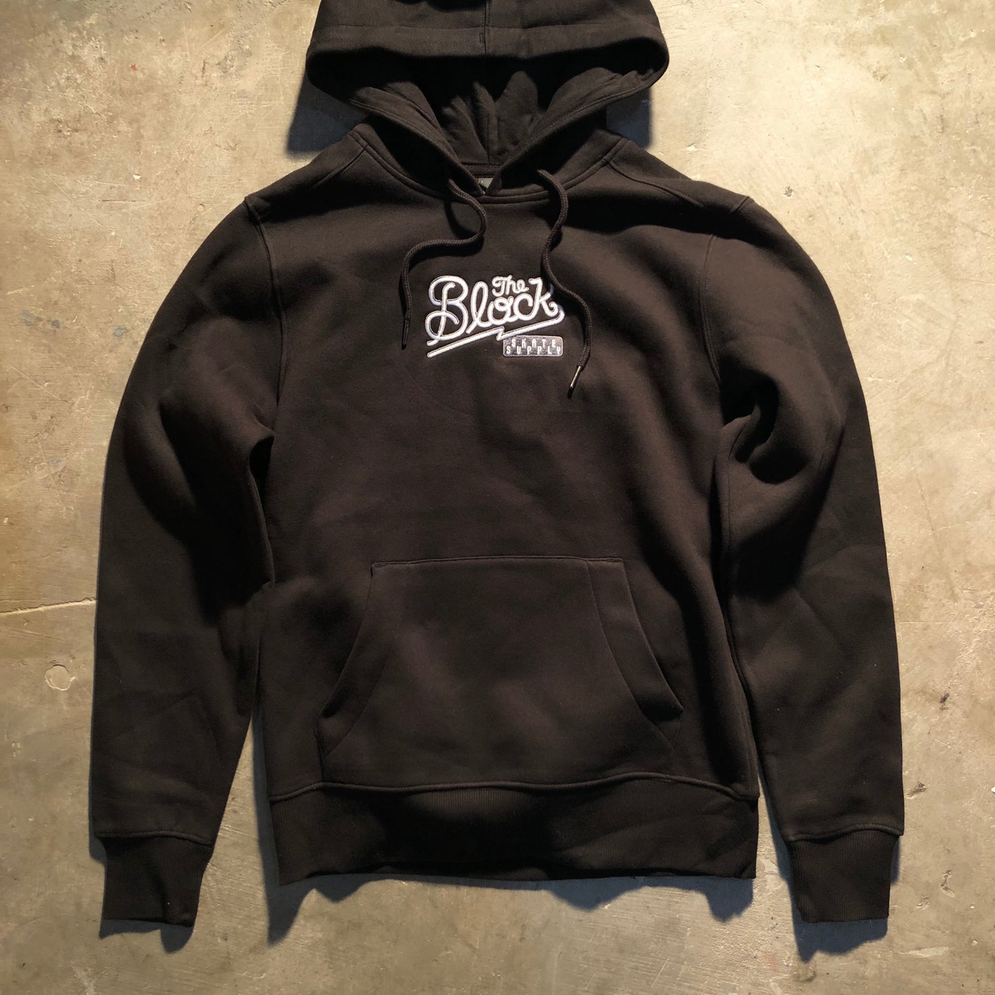 Block - Diner Logo Embroidered Pullover Hoodie - Black