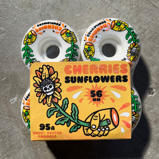 Cherries Wheels - Sunflowers Conical Shape Wheel - 56mm 95d