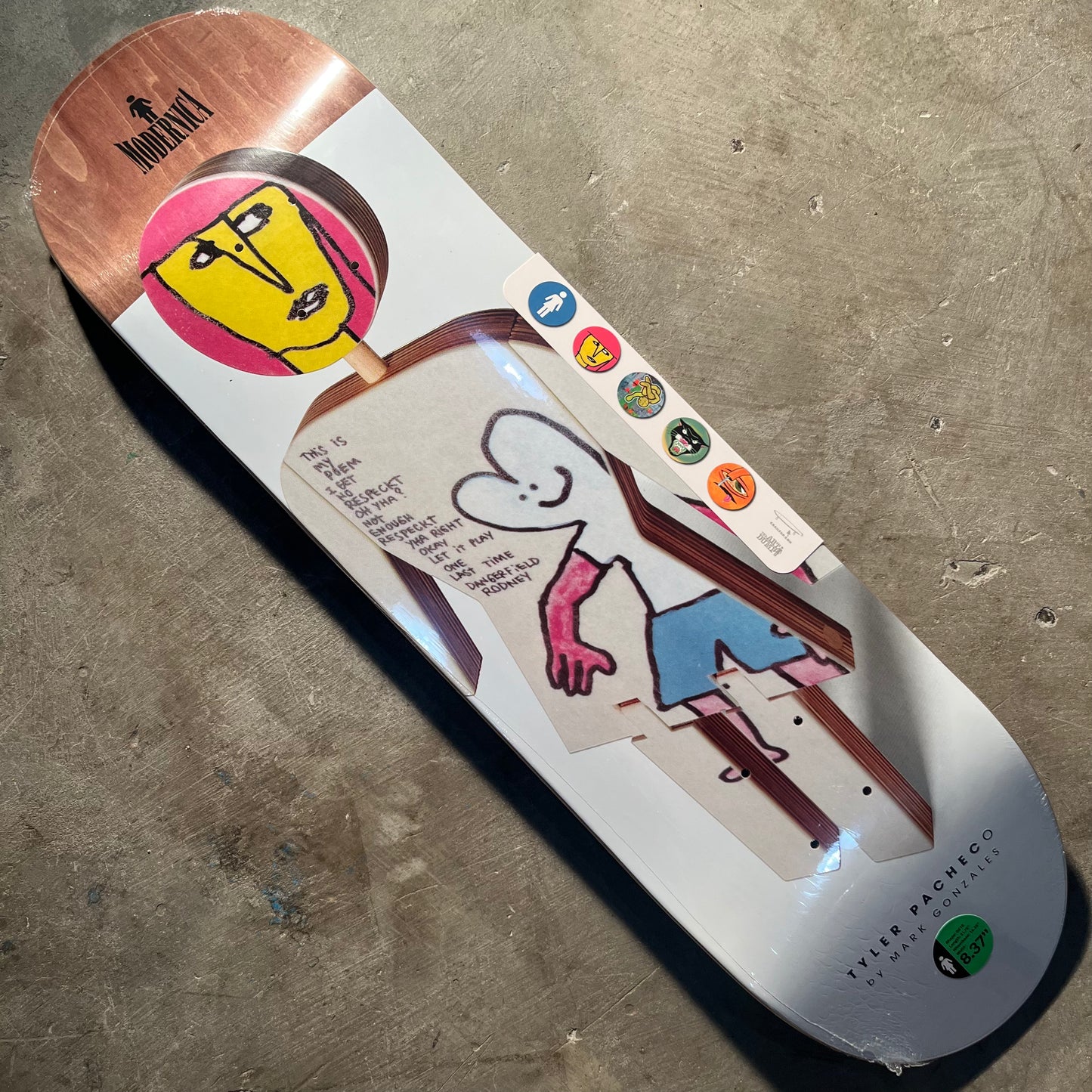 Girl Skateboards - Pacheco Modernica Deck - 8.38"